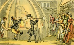 "Dr. szintaxis az üvegházban" alkotó: Thomas Rowlandson