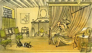 "Dr. Syntax elveszti a parókáját" alkotó: Thomas Rowlandson