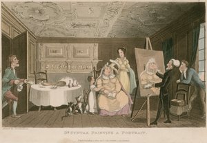 Dr Syntax portréfestés alkotó: Thomas Rowlandson