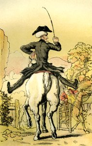 "Dr. Syntax felesége keresésére indul" alkotó: Thomas Rowlandson