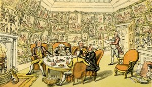 "Dr. Syntax with my Lord" alkotó: Thomas Rowlandson