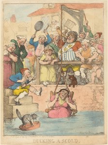 Egy szidás kacsázása alkotó: Thomas Rowlandson