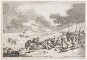 Indulás Brighthelmstone-ból Diepp[e] felé alkotó: Thomas Rowlandson