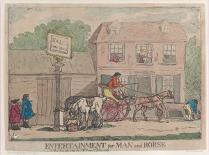 Szórakozás embernek és lónak, 1788. október 25., 1788. október 25. alkotó: Thomas Rowlandson