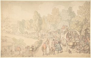 Fairlop Fair, Essex alkotó: Thomas Rowlandson