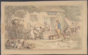 Mezőgazdasági jelenet alkotó: Thomas Rowlandson