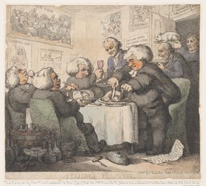 A társaság lakomája alkotó: Thomas Rowlandson