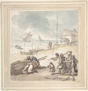 Alakok a tengerparton alkotó: Thomas Rowlandson