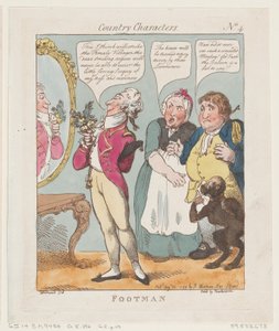 Footman, 1799. augusztus 30., 1799. augusztus 30. alkotó: Thomas Rowlandson