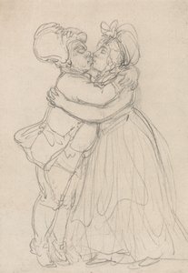 A megbocsátó szerelmesek alkotó: Thomas Rowlandson