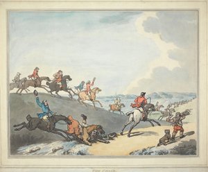 Róka-vadászat [hatrészes sorozat]:   2. Az üldözés alkotó: Thomas Rowlandson