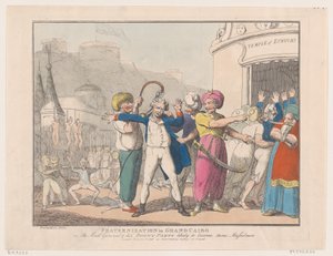 Fraternization in Grand Cairo, avagy The Mad General & his Bonny Party Valószínűleg..., 1798. október 9. alkotó: Thomas Rowlandson