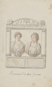 Julia Secunda és Cornelia Tyché temetési oltára alkotó: Thomas Rowlandson