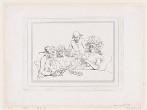 Cribbage-játék alkotó: Thomas Rowlandson