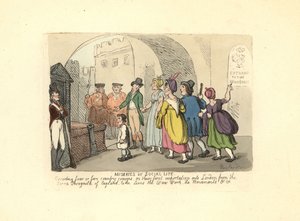 Úriember, aki vidéki unokatestvéreket kísér első londoni útjukra alkotó: Thomas Rowlandson