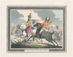 Pontozás és Left Parry, 1798. szeptember 1., 1798. szeptember 1. alkotó: Thomas Rowlandson