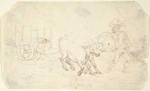 Betegszabadságra menni a hátsó részbe alkotó: Thomas Rowlandson