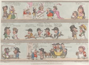 Groteszk határok szobákhoz és termekhez, 1800. december 1., 1800. december 1. alkotó: Thomas Rowlandson