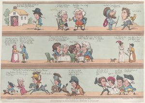 Groteszk határok szobákhoz és csarnokokhoz, [1800. november 20.], reprint., [1800. november 20.], utánnyomás. alkotó: Thomas Rowlandson