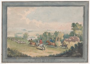 Nyúlvadászat, 1789. február 1., 1789. február 1. alkotó: Thomas Rowlandson