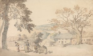 A betakarítók munkába állnak alkotó: Thomas Rowlandson