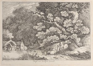 Hengar, Camelford közelében, Cornwall alkotó: Thomas Rowlandson