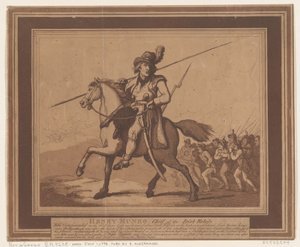 Henry Munro, az ír lázadók vezére alkotó: Thomas Rowlandson