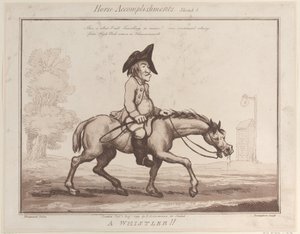 Horse Accomplishments, 3. vázlat: A Whistler !!, 1799. augusztus 1., 1799. augusztus 1. alkotó: Thomas Rowlandson