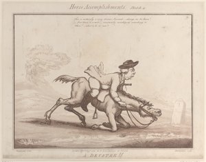 Lóteljesítmények, 4. vázlat: Egy bhakta !!, 1799. augusztus 1., 1799. augusztus 1. alkotó: Thomas Rowlandson