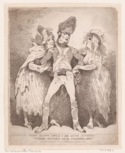 Milyen boldog lehetnék egyikkel sem, távol volt a másik, kedves Charmer, [1784]., [1784]. alkotó: Thomas Rowlandson