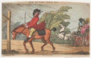 Hogyan veszítsd el az utat, 1808. június 11., 1808. június 11. alkotó: Thomas Rowlandson