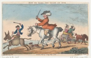 Hogyan készítsünk belőle a legkevesebbet, 1808. május 4., 1808. május 4. alkotó: Thomas Rowlandson