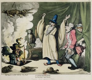 Humbugging or Raising the Devil, 1800 (színes litó) alkotó: Thomas Rowlandson