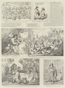 Humoros művészet a Királyi Tengerészeti Kiállításon alkotó: Thomas Rowlandson