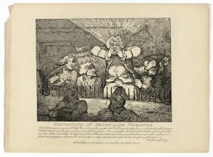 Utánzatok és Drury-Lane színház, Boswell Hebridák körútja című művéből alkotó: Thomas Rowlandson