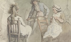 Egy öltöző belső tere Jack Bannisterrel alkotó: Thomas Rowlandson