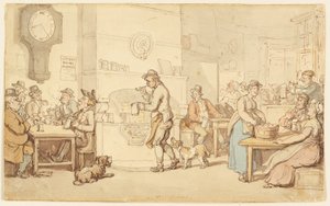 Egy fogadó belseje alkotó: Thomas Rowlandson