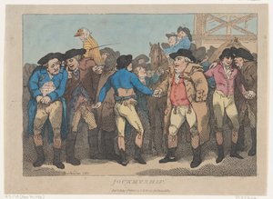 Jockeyship, 1802. július 1., 1802. július 1. alkotó: Thomas Rowlandson
