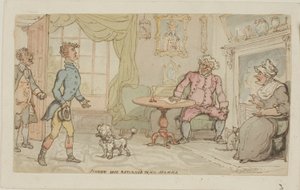 Johnny Safe visszatért az anyjához alkotó: Thomas Rowlandson