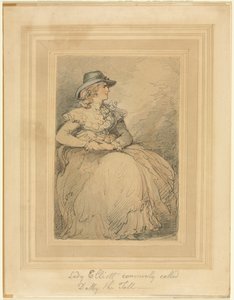 Lady Elliot, általában Dolly The Tall néven alkotó: Thomas Rowlandson