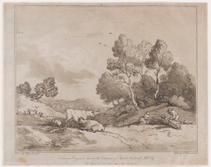 Táj faköteget kötő alakokkal, 1789. május 21., 1789. május 21. alkotó: Thomas Rowlandson