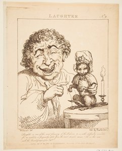 Nevetés Le Brun Travested, avagy A szenvedélyek karikatúrái, 1800. január 21. alkotó: Thomas Rowlandson