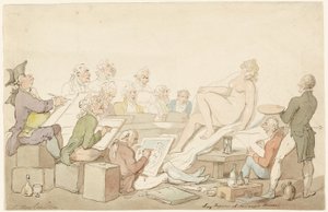Lakfigura a Somerset Házban alkotó: Thomas Rowlandson