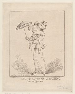 Könnyű nyári ruházat [sic], 1801. szeptember 10., 1801. szeptember 10. alkotó: Thomas Rowlandson