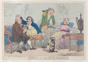 A Hálószoba urai, 1784. április 14., 1784. április 14. alkotó: Thomas Rowlandson
