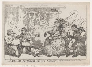 Madam Blubber On Her Canvass, 1784. április 22., 1784. április 22. alkotó: Thomas Rowlandson