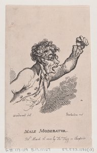 Férfi moderátor, 1808. március 30., 1808. március 30. alkotó: Thomas Rowlandson