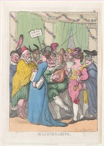 Álarcos, [1811. augusztus 30.], újra kiadva., [1811. augusztus 30.], újra kiadva. alkotó: Thomas Rowlandson