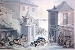 Matthew Brambles kirándulás a fürdőbe alkotó: Thomas Rowlandson