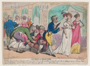 A magas élet nyomorúságai, 1808. március 1., 1808. március 1. alkotó: Thomas Rowlandson